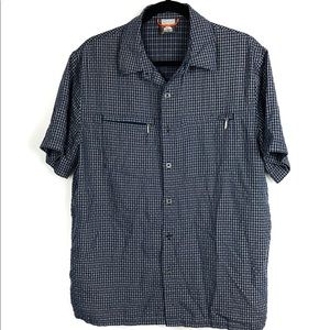 Nike ACG button front hiking shirt blue size M